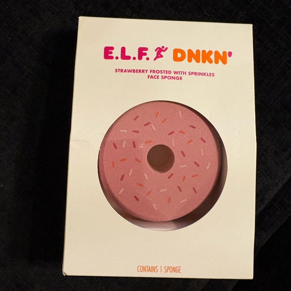 E.L.F. DNKN' Strawberry Frosted Face Sponge